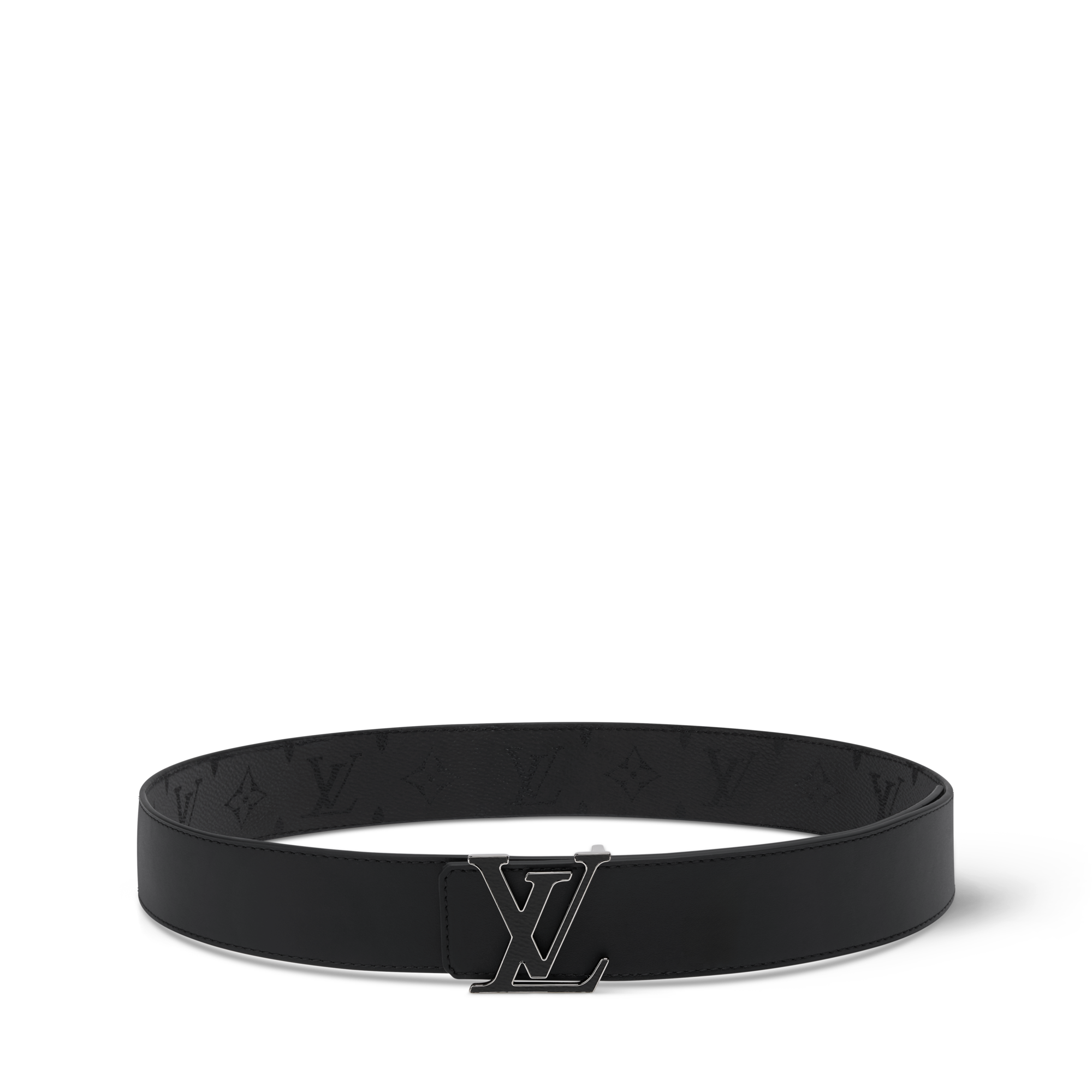 ベルト・LV イニシャル モノグラム リフレクティブ 40MM リバーシブル